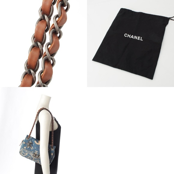 10.700 onsite ! Chanel Paris Dallas Blue Medium flap Bag - Picture 10 of 10